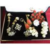 Image 4 : lot of costume jewelry - brooches, earrings, bracelets