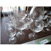 Image 2 : Lot of etched glass cups