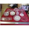 Image 1 : Clear Glass Lot - Candlewick Plate Set + misc glass
