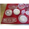 Image 2 : Clear Glass Lot - Candlewick Plate Set + misc glass