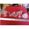 Image 1 : Clear glass figurines + misc glassware