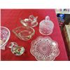 Image 4 : Clear glass figurines + misc glassware