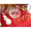 Image 4 : Lot of glassware + bowl, plates, decanter set