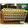 Image 1 : Wood wine rack - 4-tier 33" long