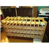 Image 2 : Wood wine rack - 4-tier 33" long