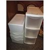 Image 1 : White storage bins