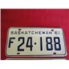 Image 2 : 1961 Saskatchewan (Pair) License Plates
