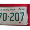 Image 3 : 1970 Saskatchewan License Plates