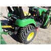 Image 2 : 2007 John Deere #2305 LV2 305H - Tractor with 50" loader bucket 3pt hitch, 696 hours - works