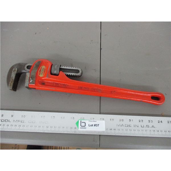 Ridgid 18 Pipe Wrench Bodnarus Auctioneering Ridgid 18 Pipe Wrench Bodnarus Auctioneering