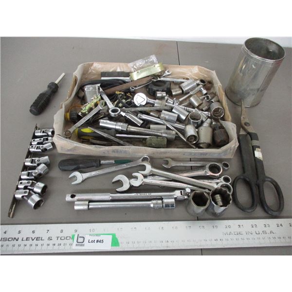 Wrenches, sockets, misc