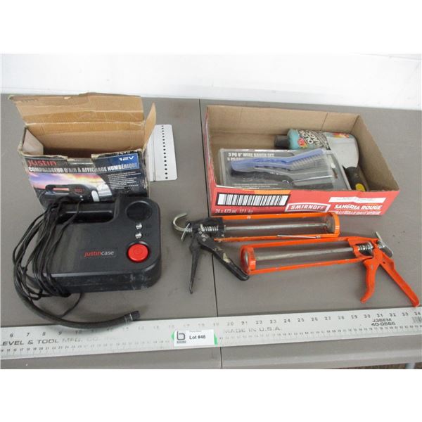 Portable air compressor + misc
