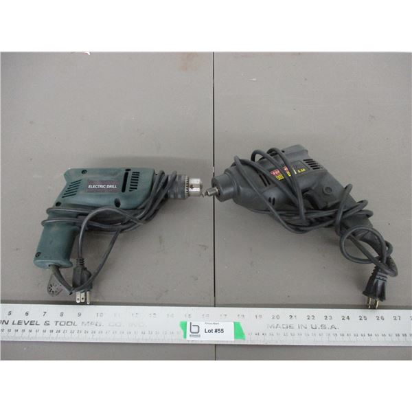 (2) Electric drills (Craftsman needs repair)