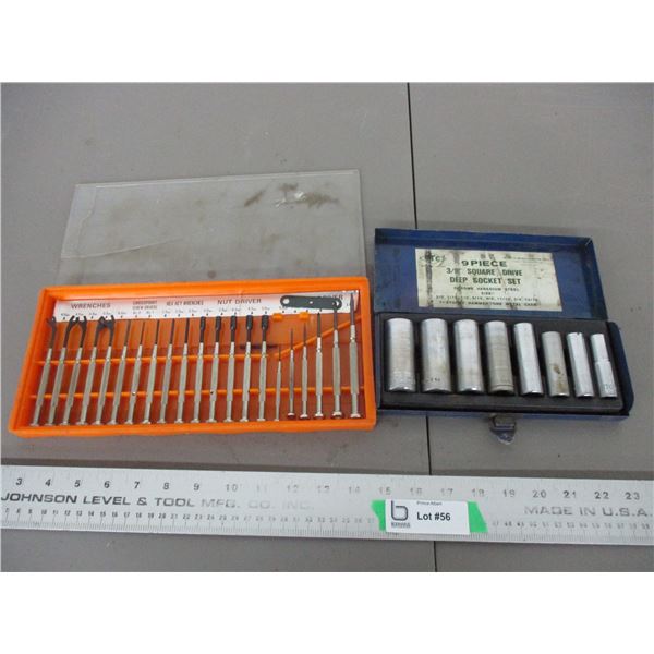 Deep socket set + key hex wrenches