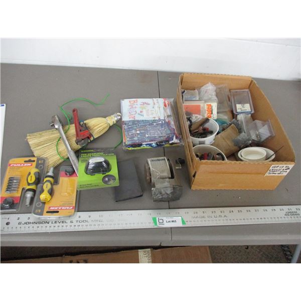 Pencil sharpener + hand tools