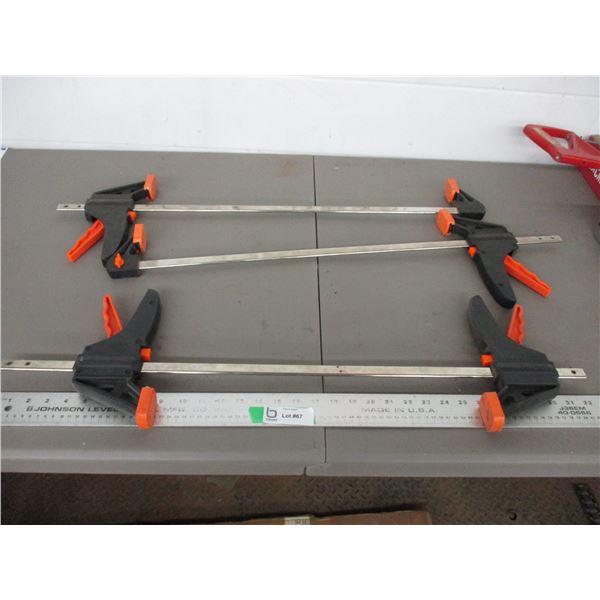 3X THE BID PRICE - 32" long clamps