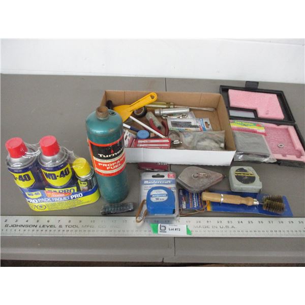 WD.40, hand tools, misc