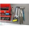 Image 3 : Craftsman tool box with sockets + hand tools