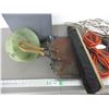 Image 3 : Rubbermaid basket, extension cords, misc