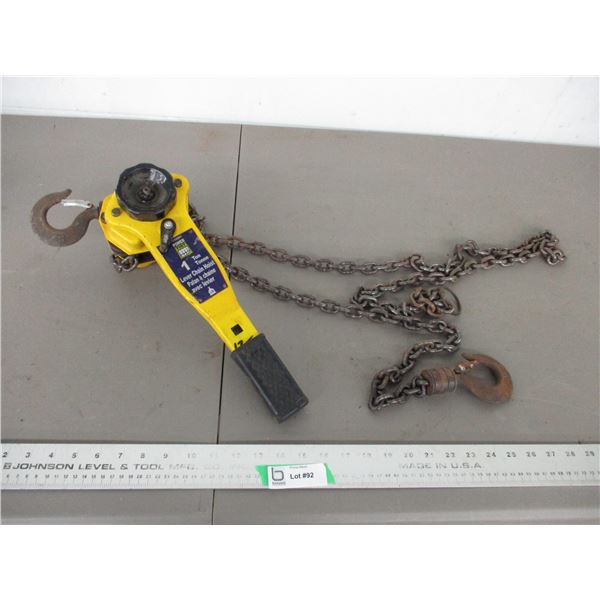 1 ton lever chain hoist