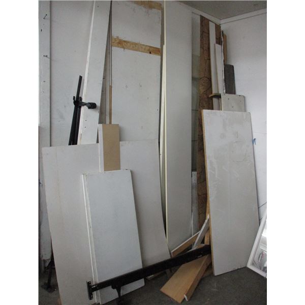 Medicine cabinet with misc lumber, etc