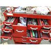 Image 3 : Beach tool box with tools with key on casters 2-piece