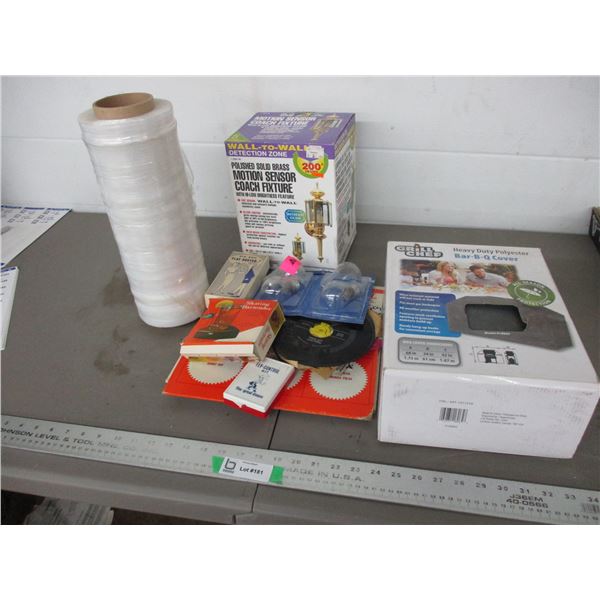 New motion, security light, new BBQ cover, misc