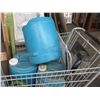 Image 3 : Shopping cart with 3 water containers, gutter flusher, am/fm antenna