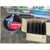 Image 4 : Shopping cart with 3 water containers, gutter flusher, am/fm antenna