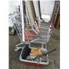 Image 1 : Shopping cart with gas can, branch cutter