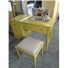 Image 1 : Singer sewing machine, accessories, cabinet, stool