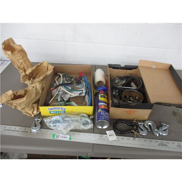 Hooks, clevis, nails