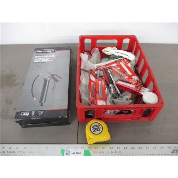 New grease gun, jigsaw blades