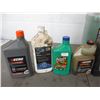 Image 2 : Partial containers with oil, antifreeze, washer fluid