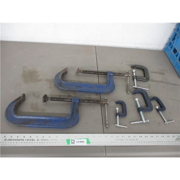 (2) 8" clamps, other C clamps