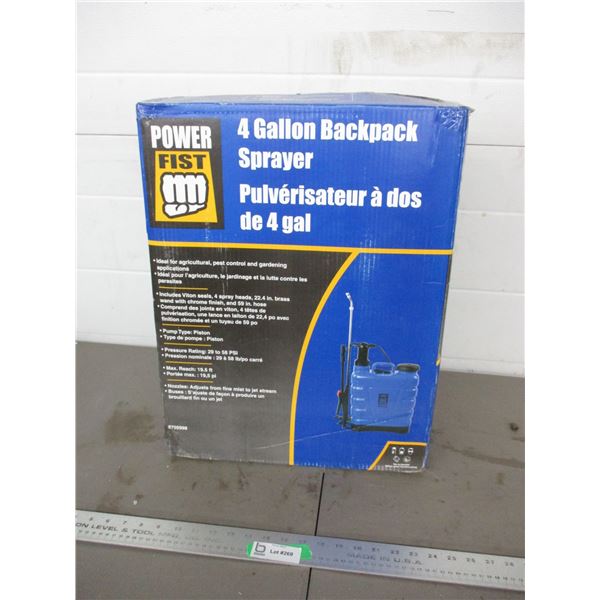 New powerfist 4 gallon backpack sprayer