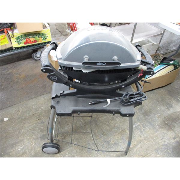 Weber BBQ electric on stand