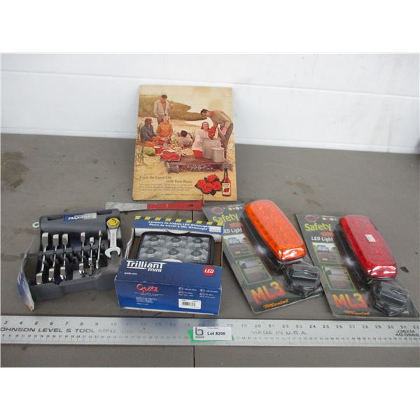 Stubby combination wrenches, trilliant mini work lamp, led lights