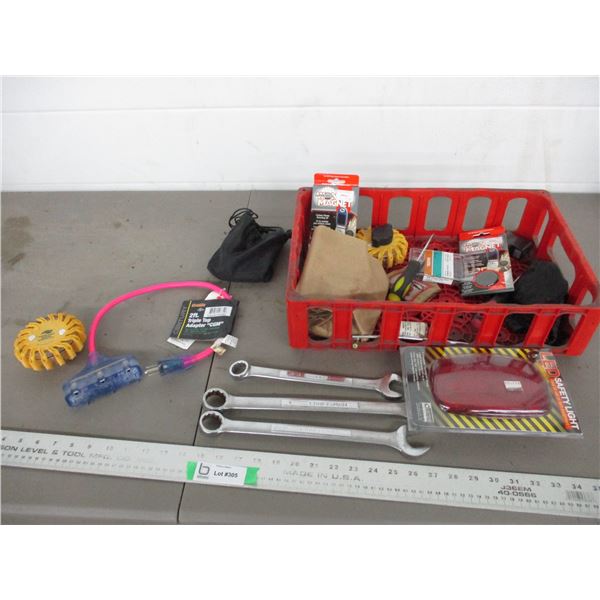 SAE wrenches, 2ft triple tap, magnets