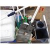 Image 3 : Pallet with cooler, mop pail, brush misc