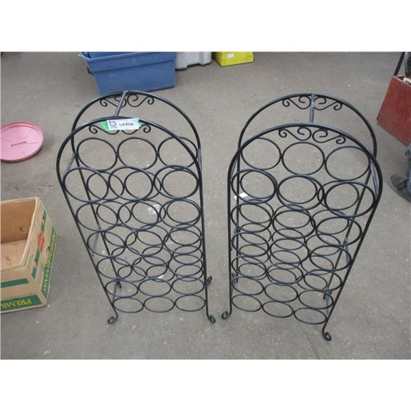 (2) Wire bottle racks