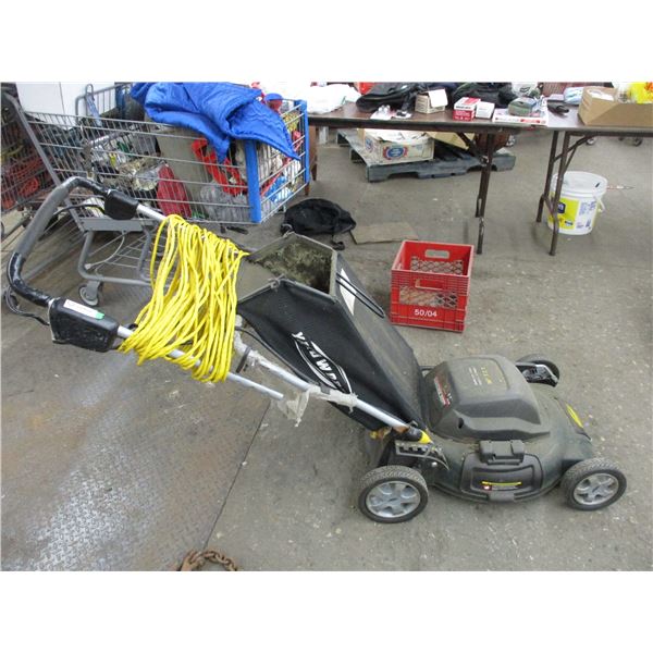 Electric yardworks mower with bagger 20" with cord