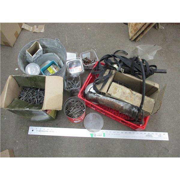 Nails, hinges, screws