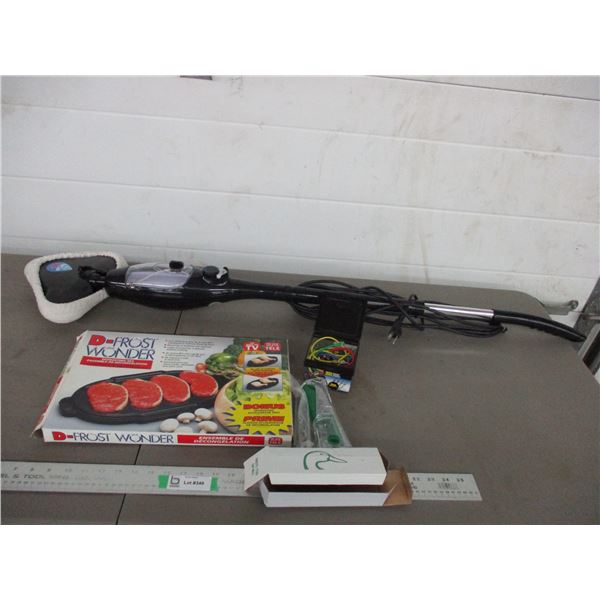 Ducks Unlimited S&P mill, mini bungee cords, mop + misc