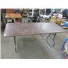Image 1 : Folding wooden table, 6ftx30" wide