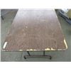 Image 2 : Folding wooden table, 6ftx30" wide - poor surface