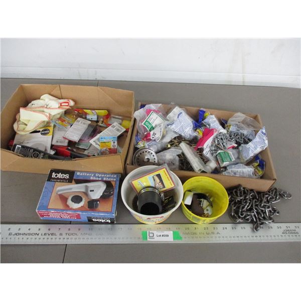 Screws, shoe shine, misc