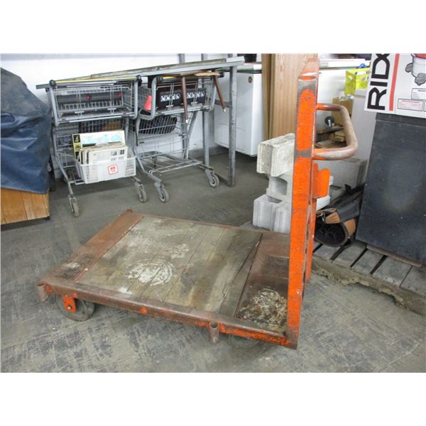 4 wheeled cart - 4ft x 32" - on casters