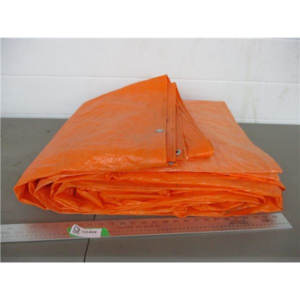 Orange tarp
