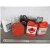 Image 1 : Gas can + misc oils